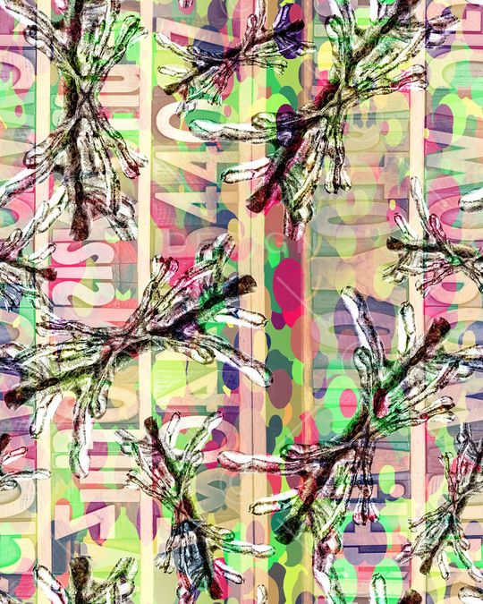 树枝印花华亿平台图片