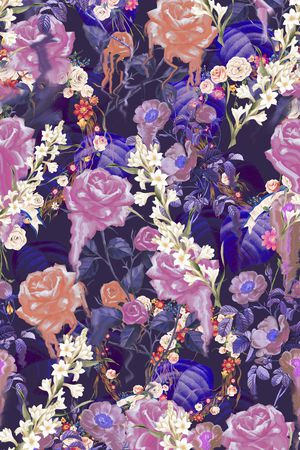 抽象印花华亿平台图片