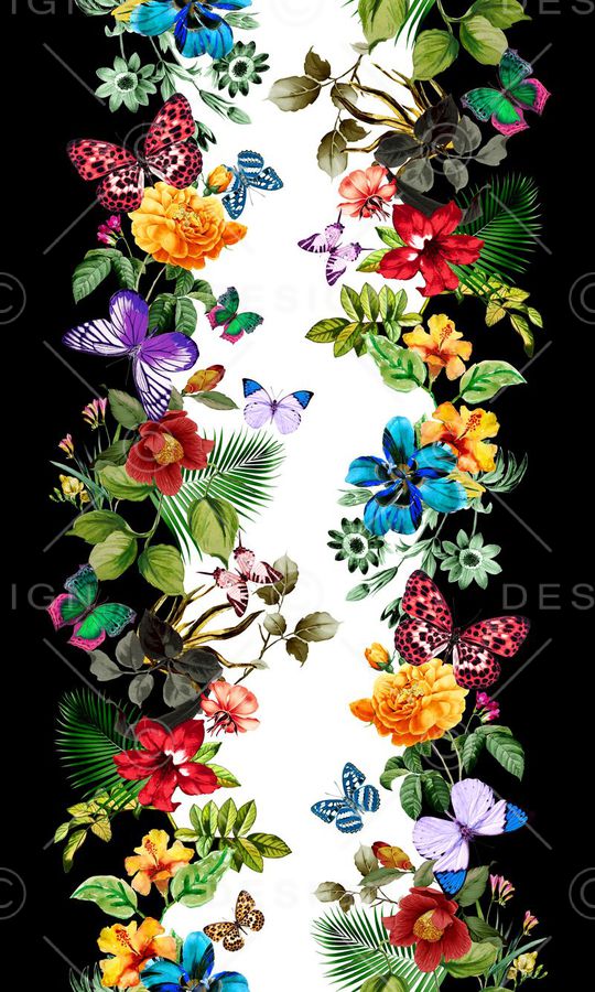 写实大花印花华亿平台图片