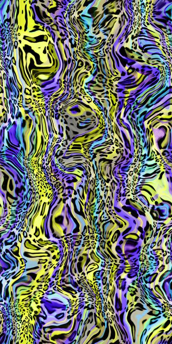 393447-复古女装流动的彩条豹纹曲线豹纹