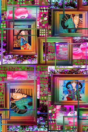 复古印花华亿平台图片