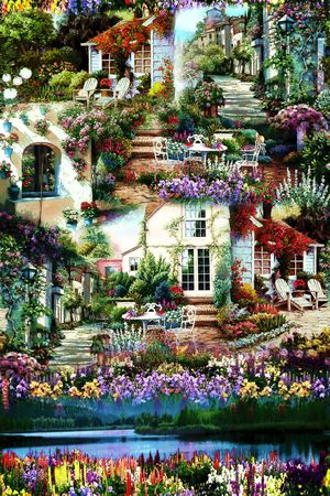 别墅印花华亿平台图片