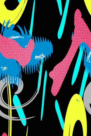 抽象印花华亿平台图片