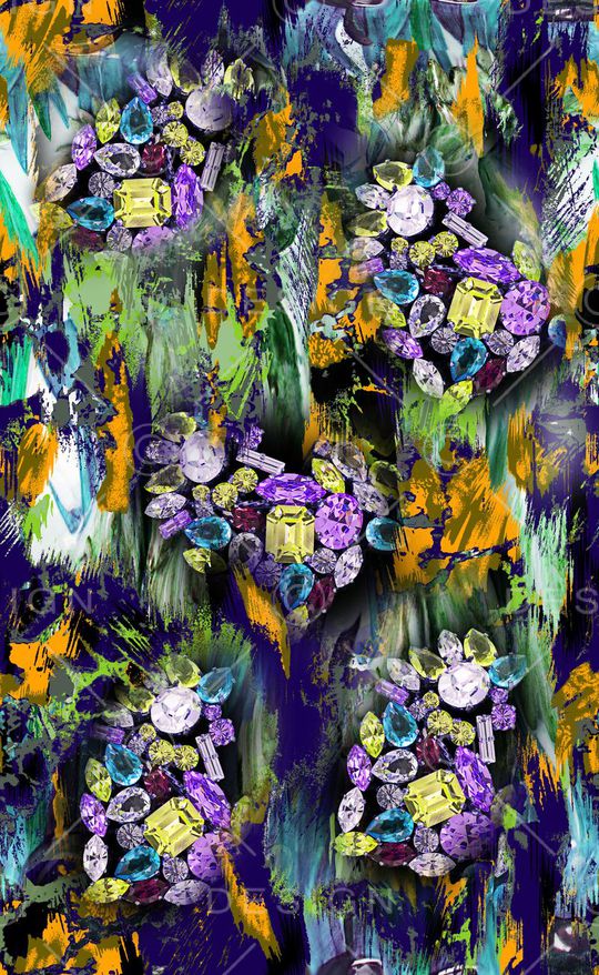 珠宝 钻石印花华亿平台图片