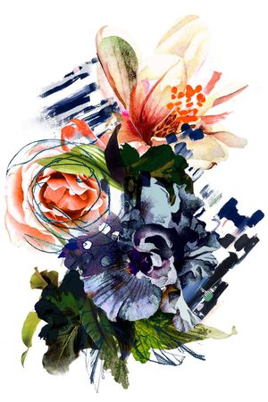 抽象印花华亿平台图片