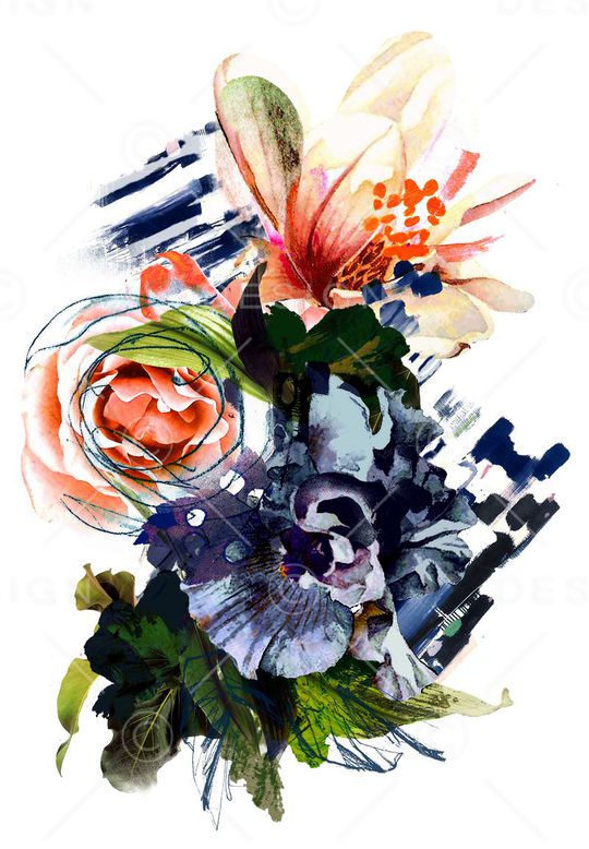 抽象印花华亿平台图片