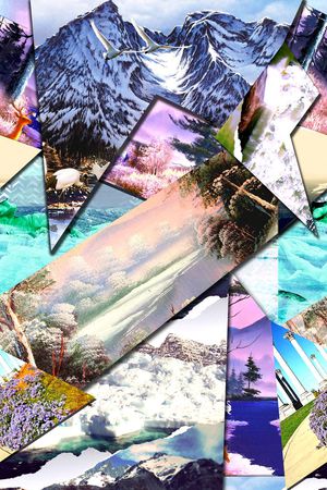 抽象印花华亿平台图片