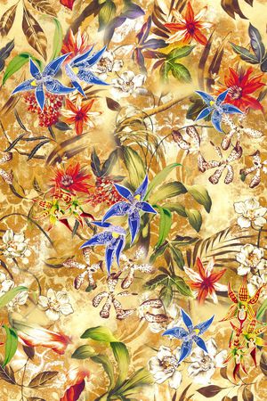 复古印花华亿平台图片