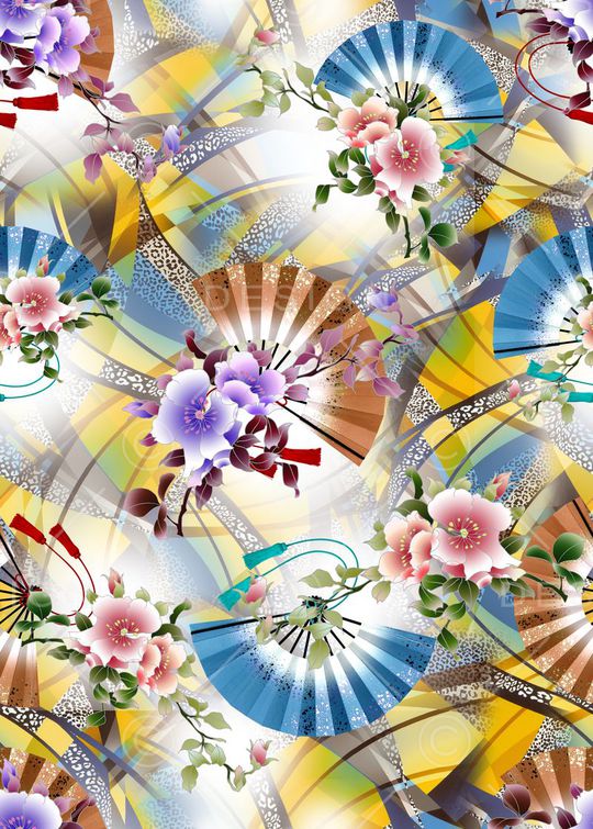 抽象印花华亿平台图片