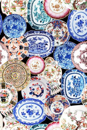 复古印花华亿平台图片