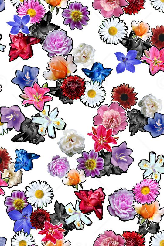 写实花卉印花华亿平台图片