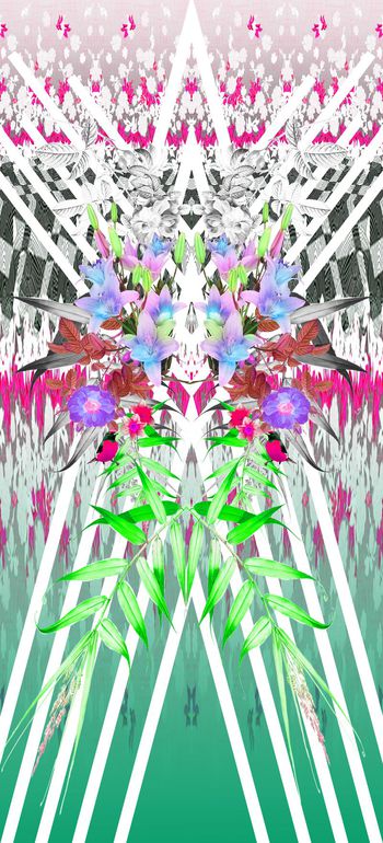 393773-条纹花卉定位