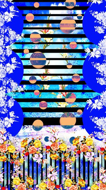 393781-条纹海岸波点花卉