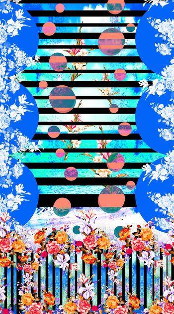 393782-条纹海岸波点花卉