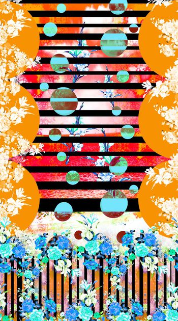 393783-条纹海岸波点花卉