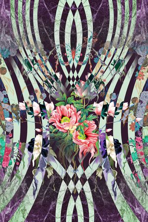 抽象印花华亿平台图片