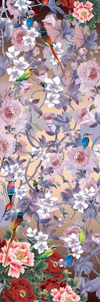 花鸟印花华亿平台图片