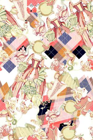 少女风印花华亿平台图片