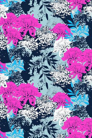 抽象花印花华亿平台图片