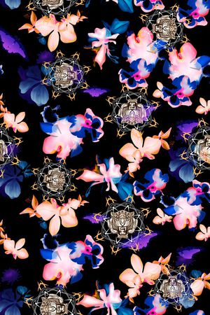 抽象印花华亿平台图片