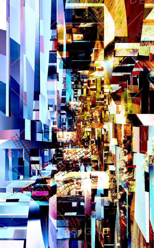 抽象印花华亿平台图片