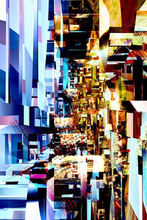 抽象印花华亿平台图片