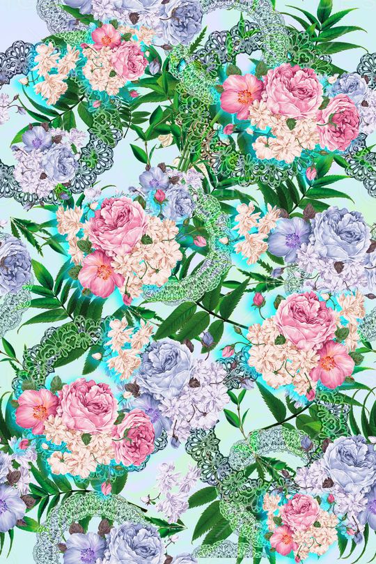 枝叶印花华亿平台图片