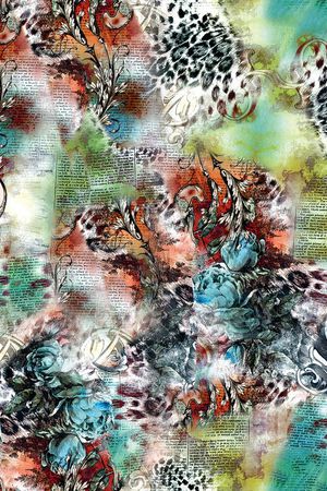 复古印花华亿平台图片