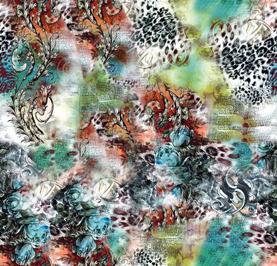 复古印花华亿平台图片