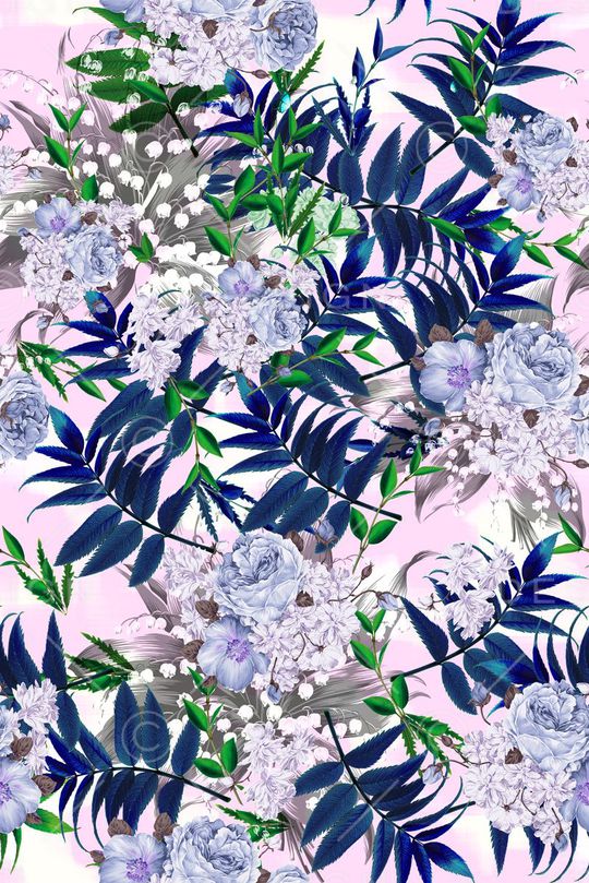 淡雅印花华亿平台图片