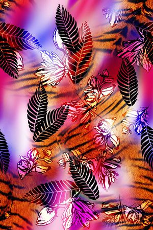 抽象印花华亿平台图片