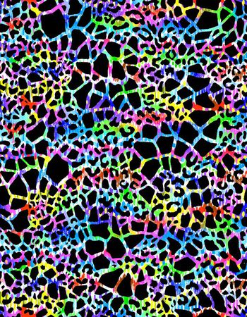 绚丽色彩印花华亿平台图片