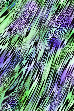 斑马纹豹纹印花华亿平台图片