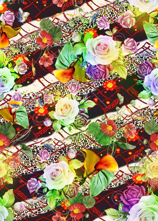 抽象印花华亿平台图片