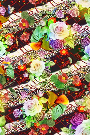 抽象印花华亿平台图片