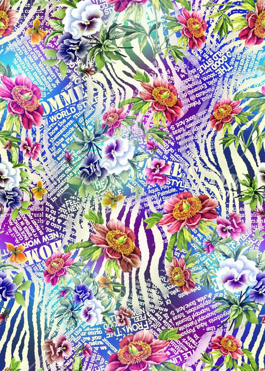 抽象印花华亿平台图片