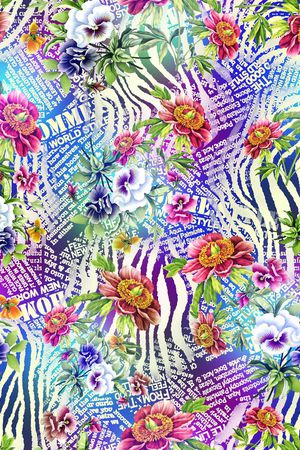 抽象印花华亿平台图片