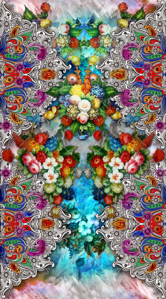 欧式宫廷风印花华亿平台图片