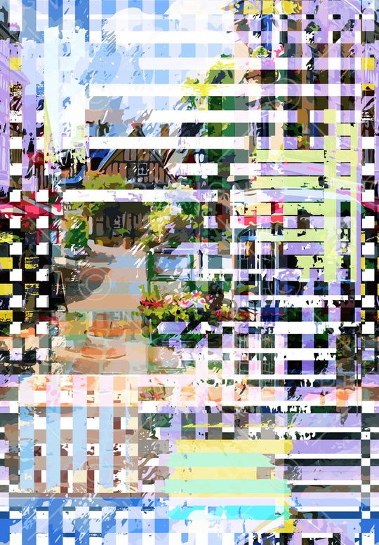 抽象印花华亿平台图片