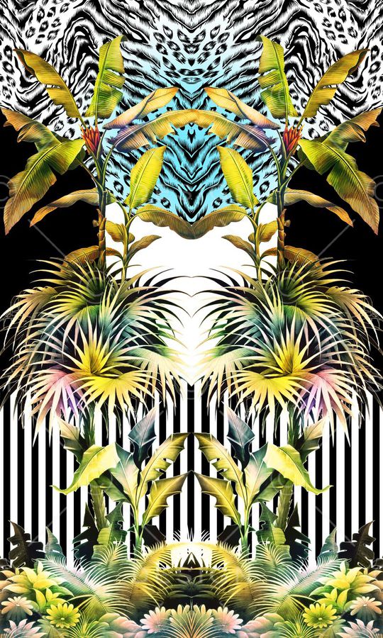 热带风印花华亿平台图片