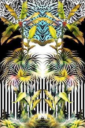 热带风印花华亿平台图片