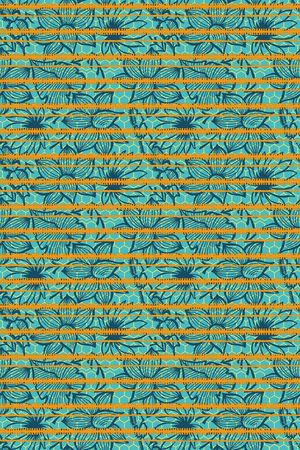 抽象几何花卉印花华亿平台图片