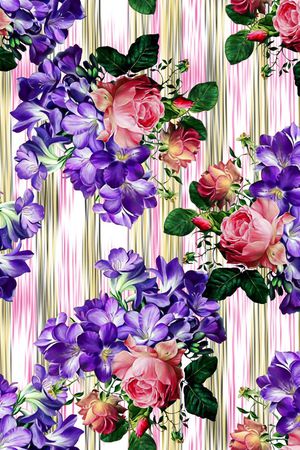 花卉印花华亿平台图片