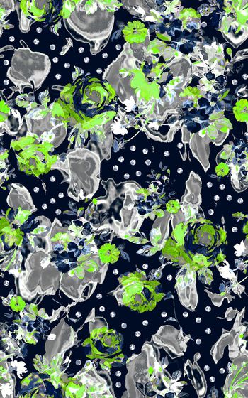 394207-原创复古艺术水墨玫瑰墨点圆点笔墨花