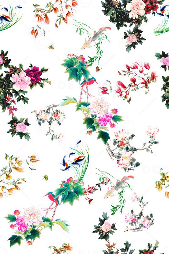 中国风印花华亿平台图片