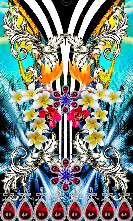 时尚 大气印花华亿平台图片