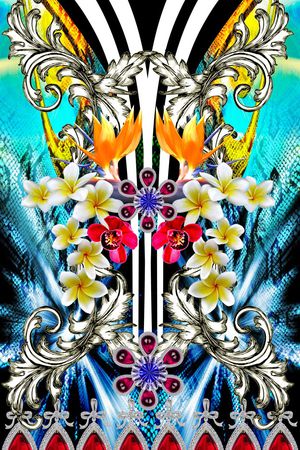 时尚 大气印花华亿平台图片