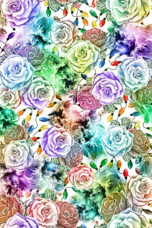 抽象印花华亿平台图片