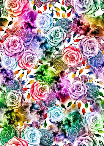 394268-云纹彩灯手绘花