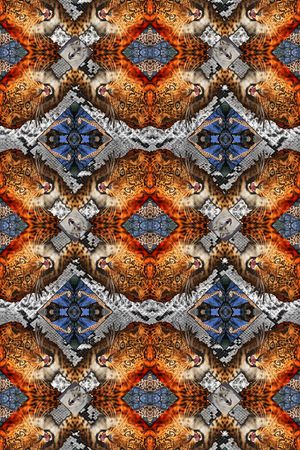 霸气动物印花印花华亿平台图片